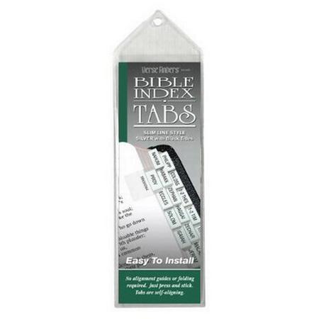 Verse Finders Thin Pack Slim Line Silver Bible Tabs