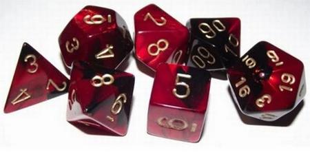 Gemini Black/Red Dice
