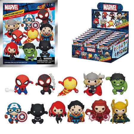 Marvel: Classic Series 10 3D Foam Collectible Bag Clip (1 Random Blind Bag)